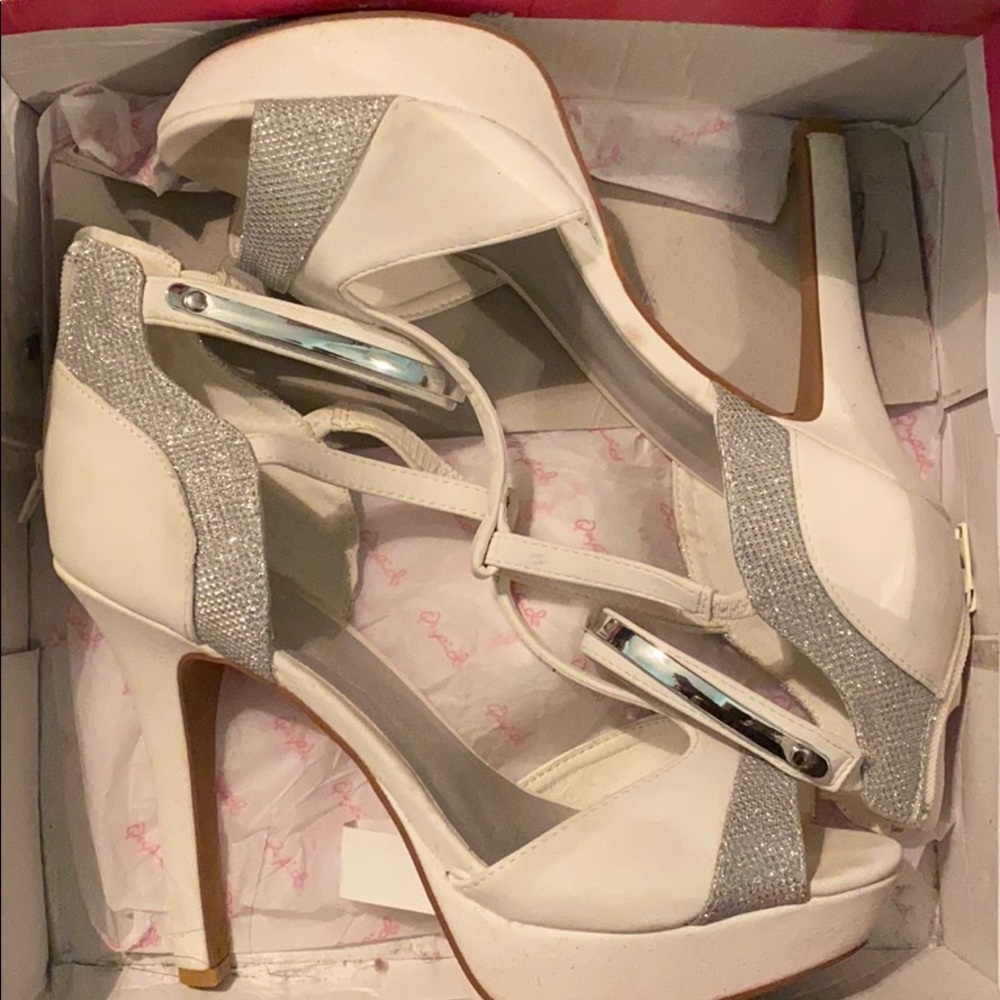 White stillettos